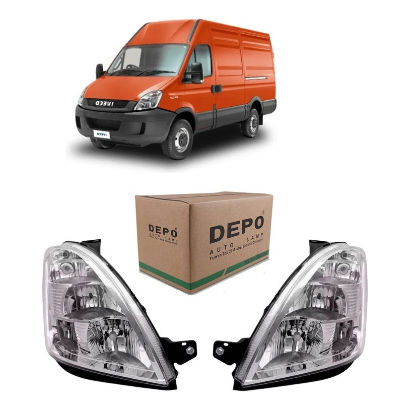Par Farol Iveco Daily 35s14 Depo 2008 2009 2010 2011/2020 Lado Esquerdo/Direito