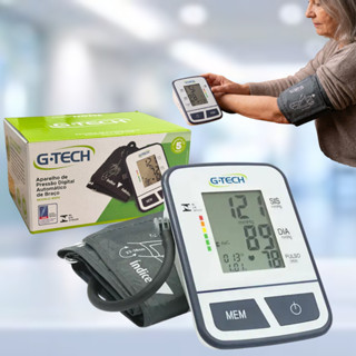 Aparelho de Pressão Arterial Digital Medidor Aferidor Braço G-Tech BSP11 Monitor Medir Aferir em Oferta na Shopee