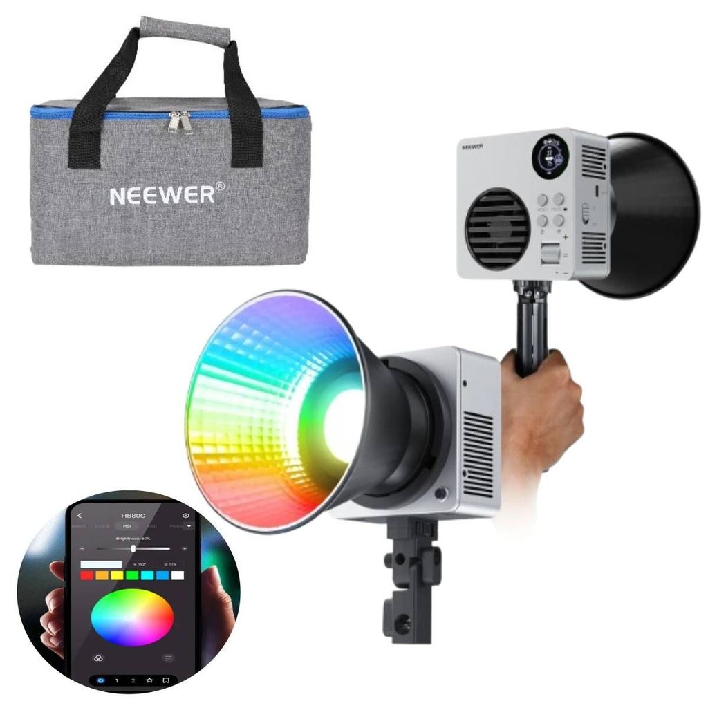 Iluminador Led Neewer RGB Com Bolsa De Transporte  