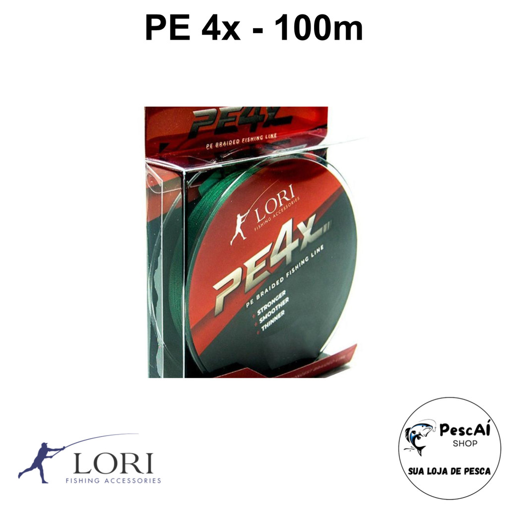 Linha Multifilamento - PE 4X - Lori Fishing - 4X - 100 Metros