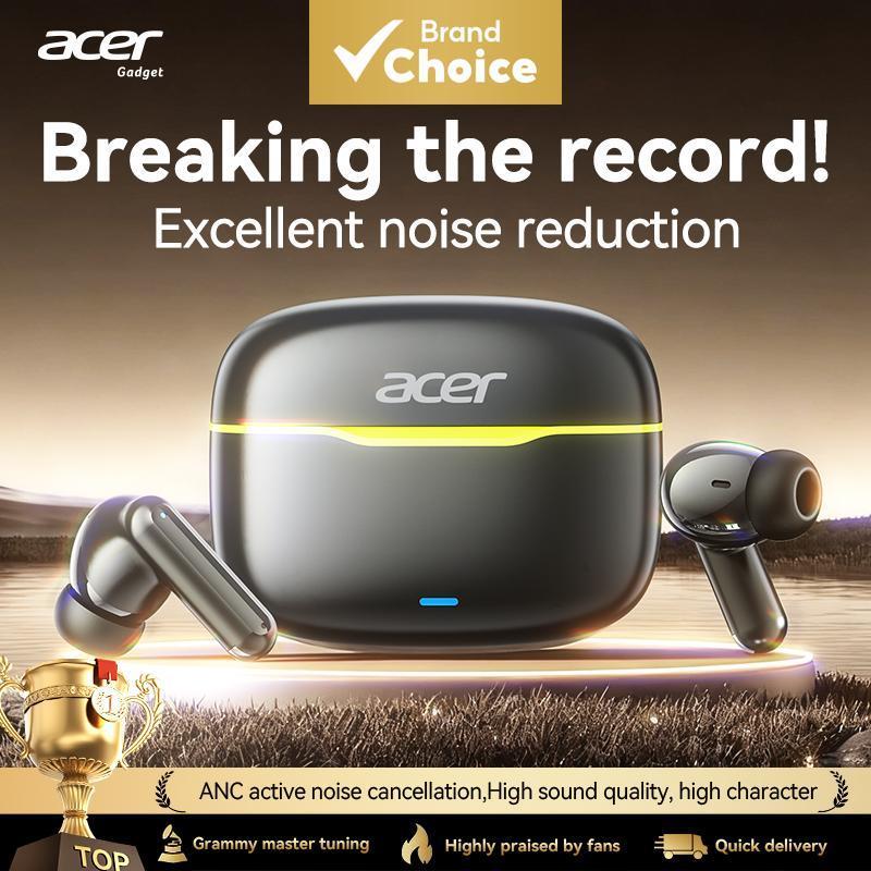 Acer OHR618 Fones De Ouvido TWS Sem Fio Bluetooth Intra-Auriculares ANC Estéreo Alta Fidelidade À Prova Dwaterproof Água