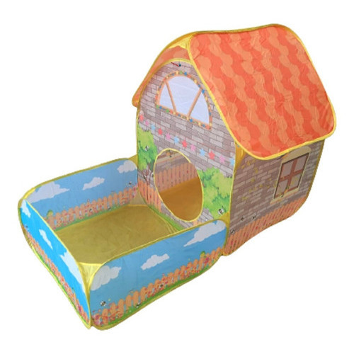 Barraca Casinha Infantil Com Piscina De Bolinhas Brinquedo Para Crianças Uso Interno Ou Externo em Oferta na Shopee