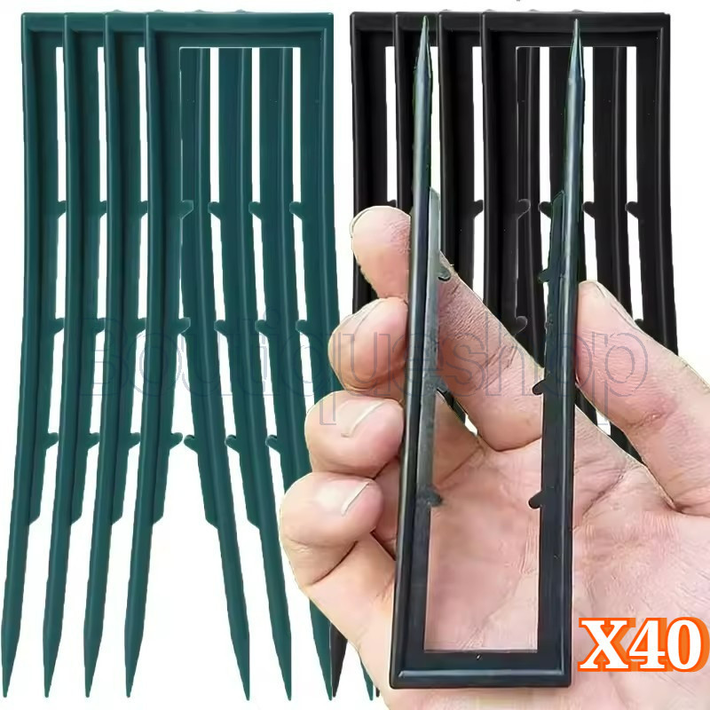 Grampos De Âncora De Rede Para Guarda-Sol-Espiga De Solo De Plástico Em Forma De U-Pinos De Fixação De Filme De Cobertur