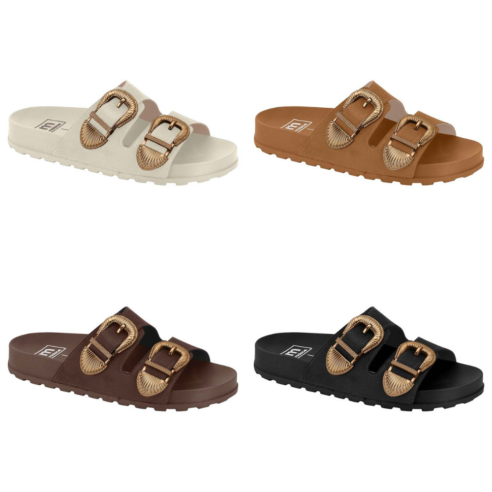 Tamanco Papete Birken Feminino Moleca Carmurça em Oferta na Shopee