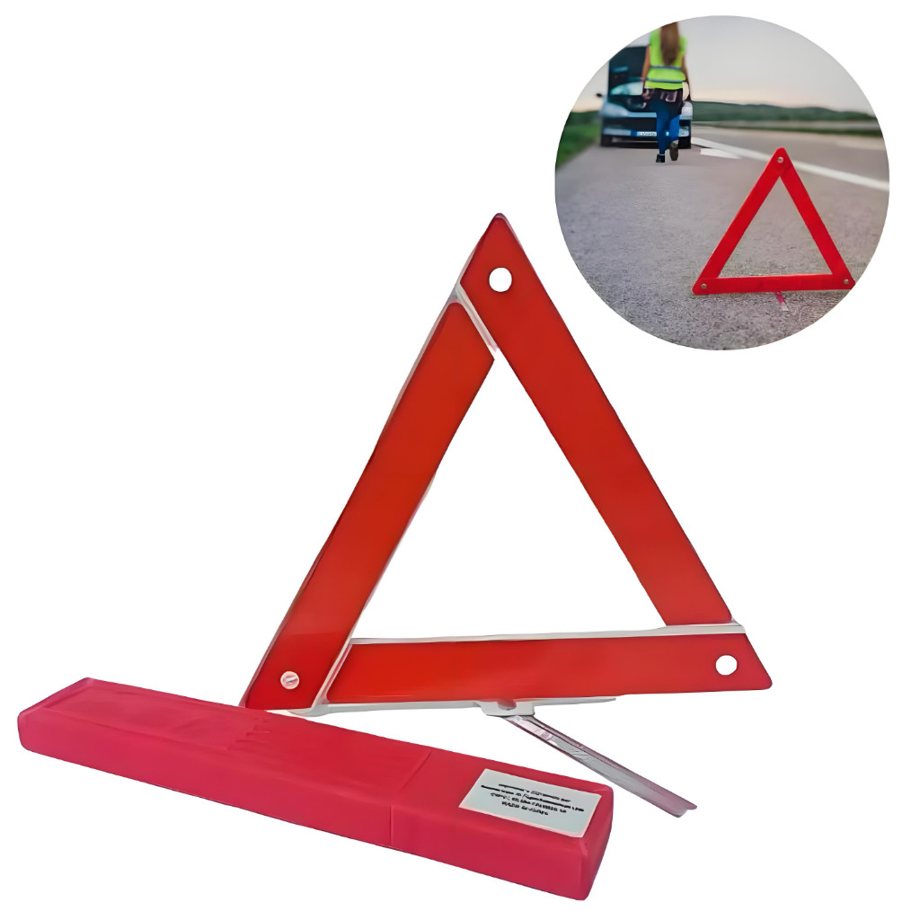 Triangulo Segurança Vermelho Mhs Profissional Carro Veículo
