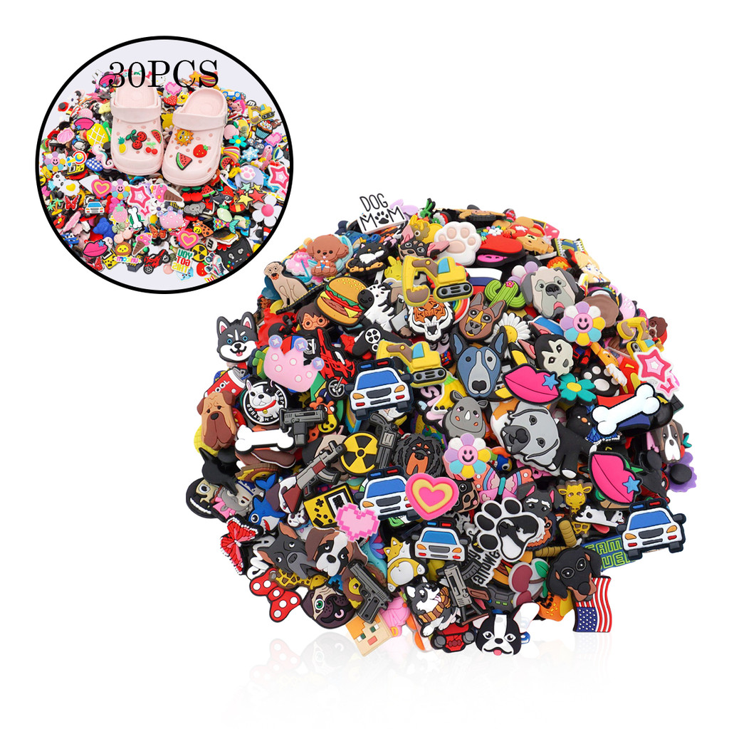 Kit 30 Pins Bottons Enfeite Para Crocs Babuches Sortidos