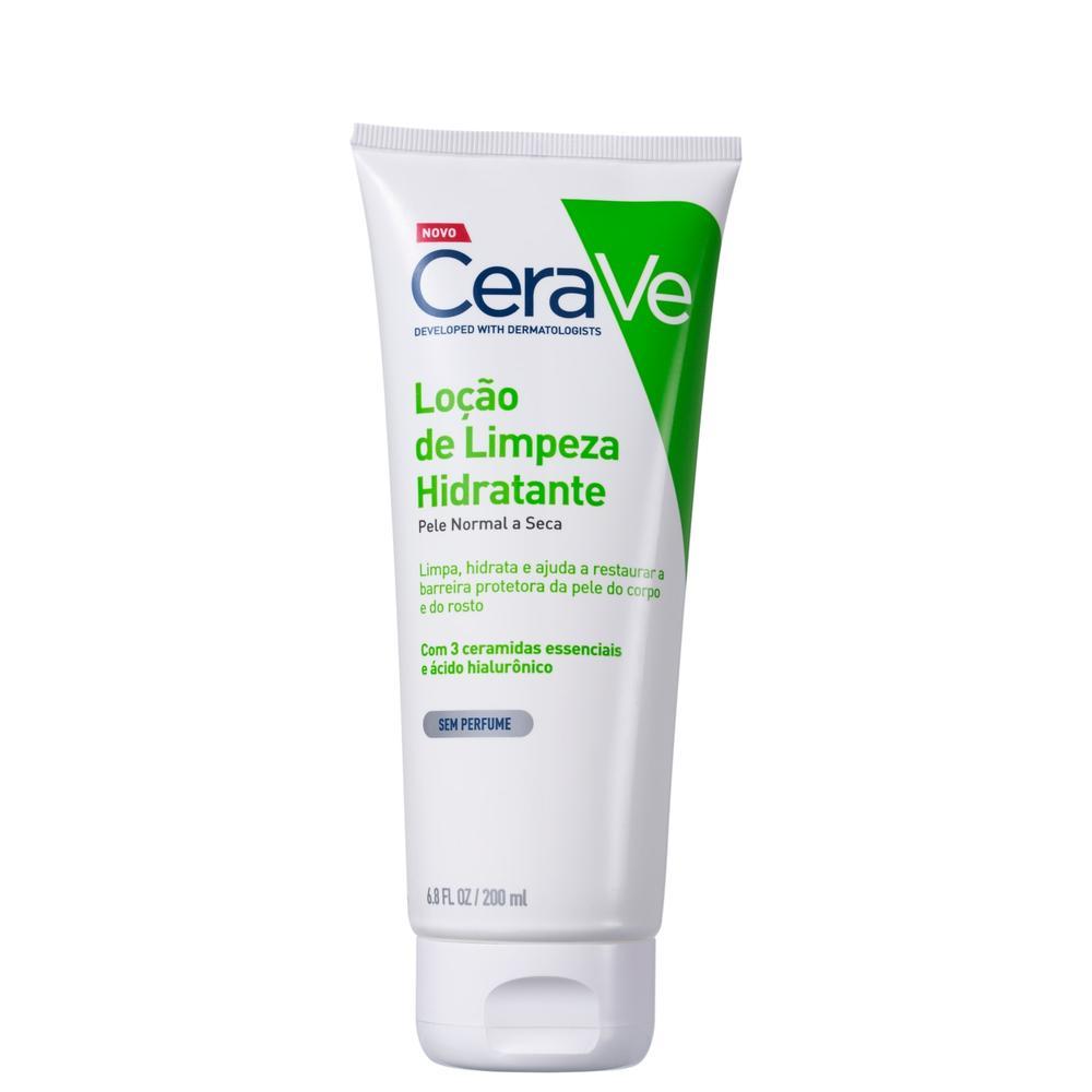 CeraVe - Loção de Limpeza Hidratante Facial e Corporal para Pele Normal a Seca 200ml