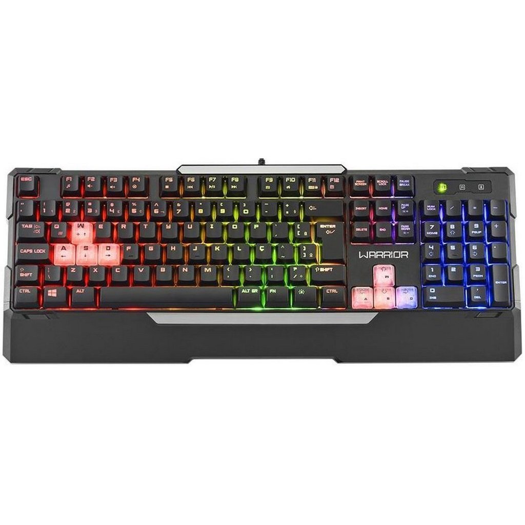 Teclado Warrior Gamer Rainbow USB Sensibilidade Mecânica Led TC208 - Multilaser