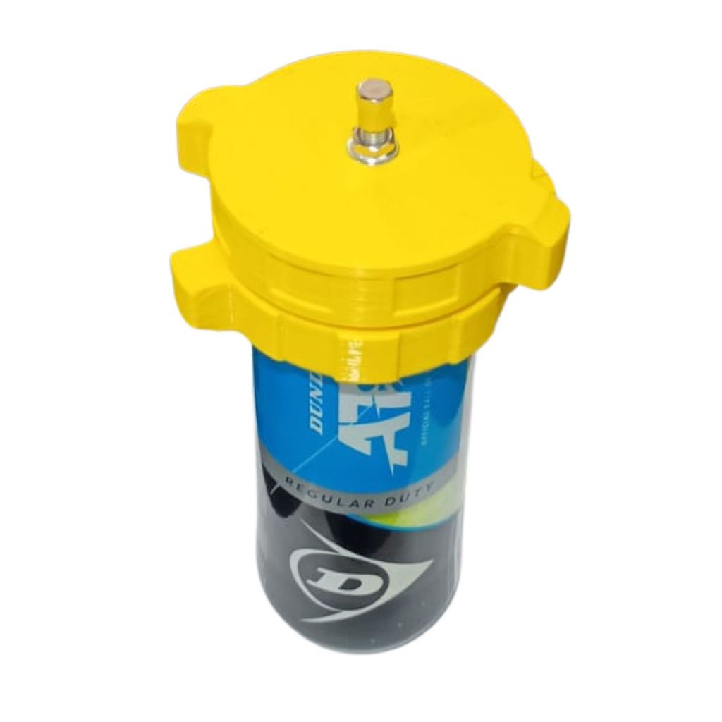 Pressurizador Ativo com duas Abas para Bolas de Tênis Amarelo c/3 bolas semi novas , sem bomba