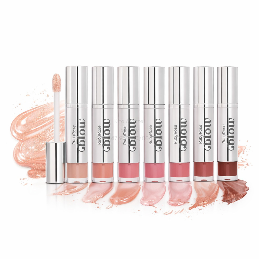 GLOSS LABIAL THE GLOSSIER ONE LINHA BLOW RUBY ROSE