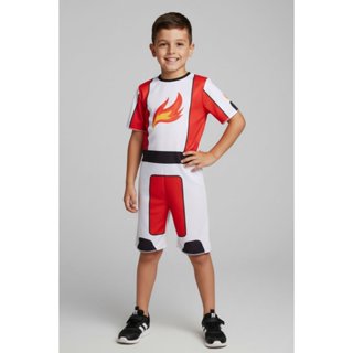 Macacão Fantasia Infantil Piloto Fogo em Oferta na Shopee