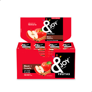 Barra Barrinha de frutas maçã com canela caixa com 12 unidades de 25g &joy em Oferta na Shopee