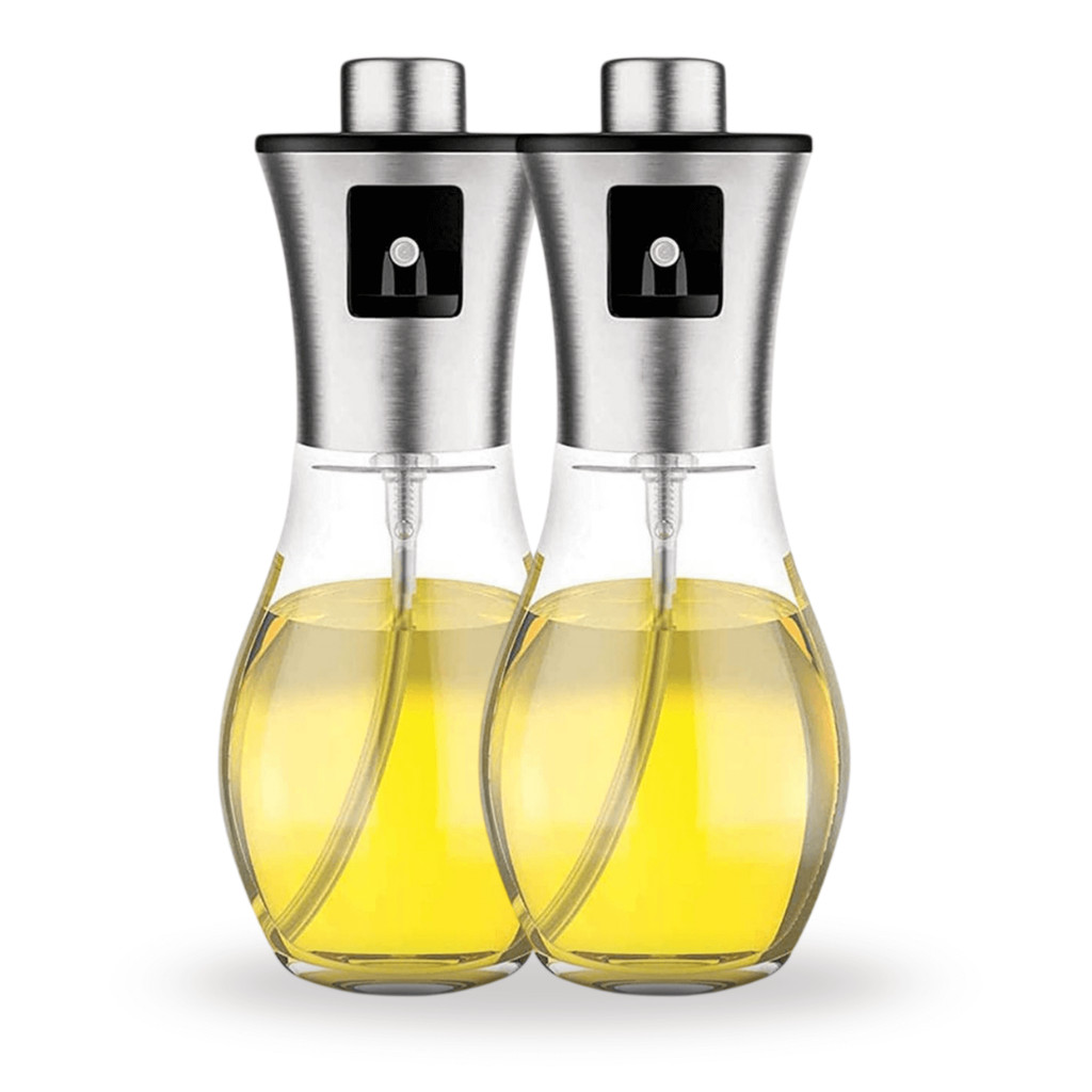 Kit 2 Spray Borrifador Galheteiro Culinário para Azeite Vinagre Óleo Temperos 200ml