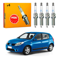 Jogo Velas Ngk Sandero 1.0 16v 2007 A 2013