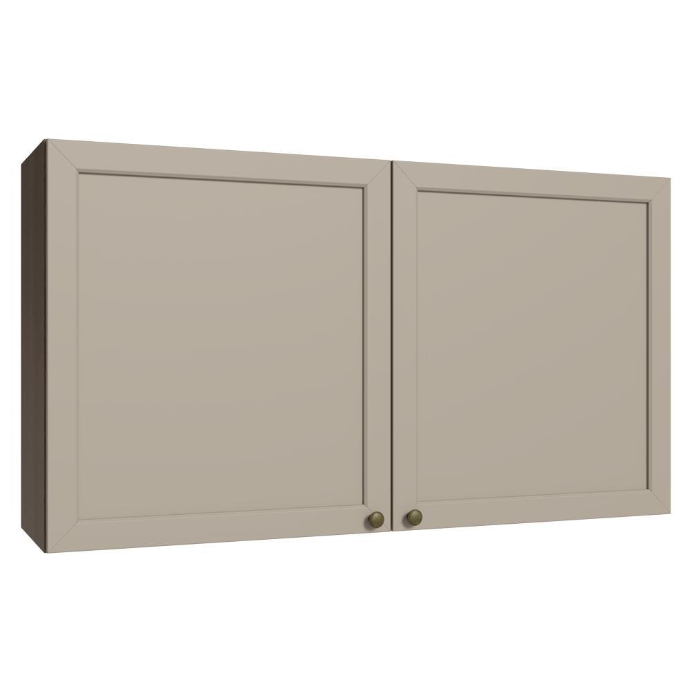 Armário Aéreo 120 cm 2 Portas Rustic/Crema Vik Madesa