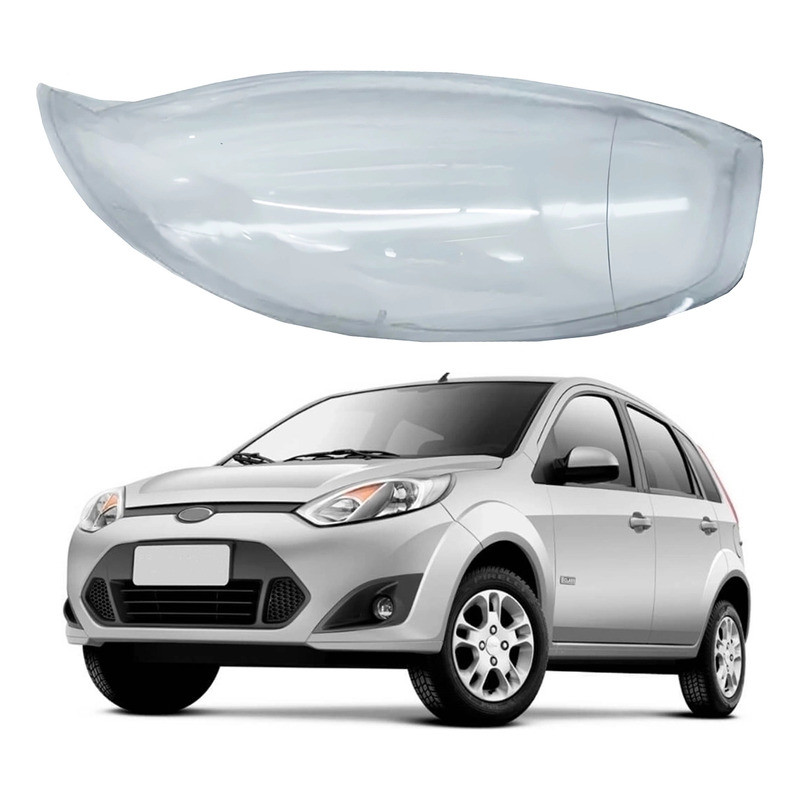 Lente Do Farol Esquerdo Ford Fiesta 1.0 1.6 2010 A 2014