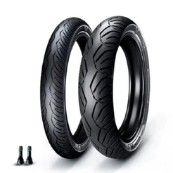 Kit Pneu Aro 18 Ira Masked 80/100-18+100/80-18 Fazer 150+2 Válvulas