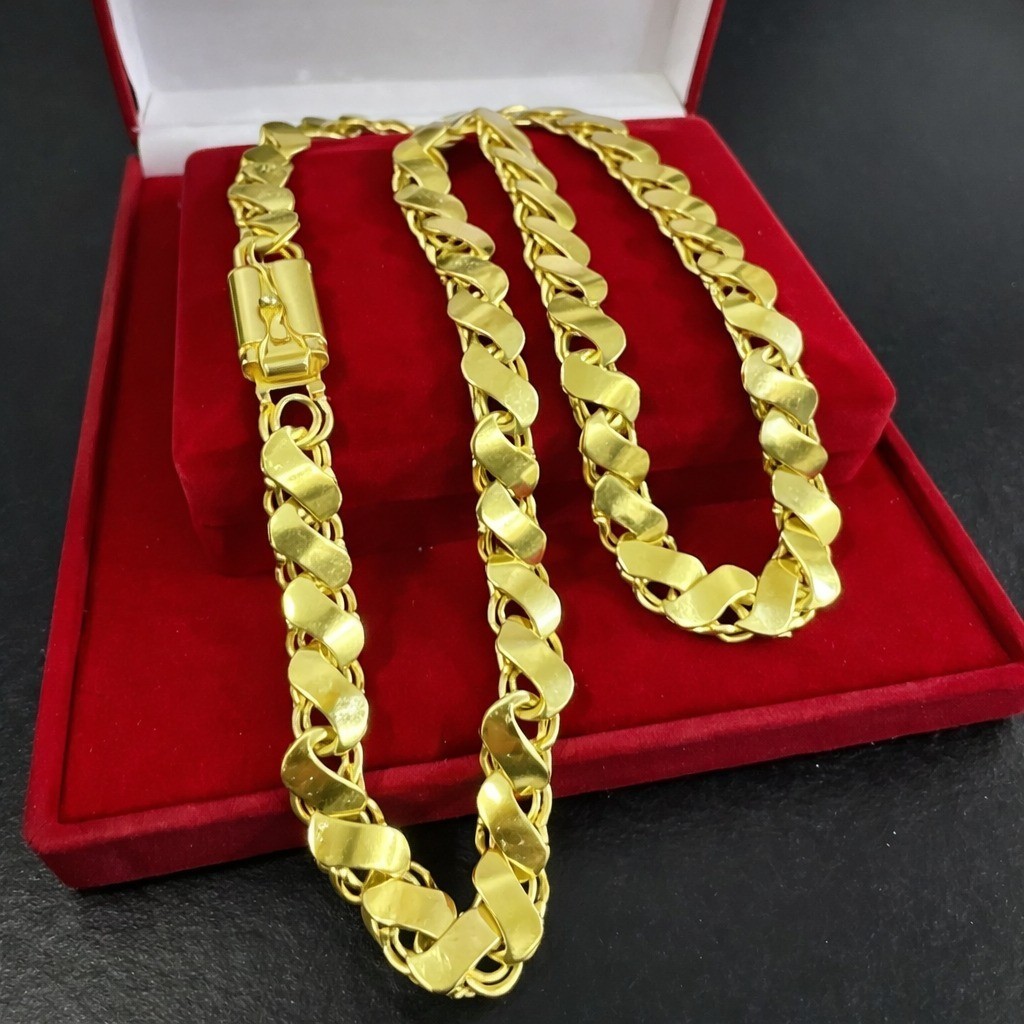 Cordão FRISOS S 12MM 100% em Moeda Antiga idêntico a ouro 18k em Oferta na Shopee