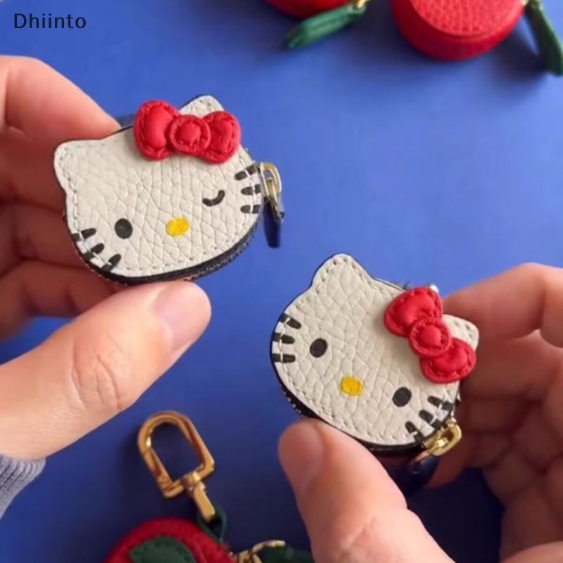 [Dhiint] Kawaii High Beauty Hello Kitty Cartoon KT Cat Chaveiro Bolsa De Couro Criativa Pingente Acessórios De Roupas Da