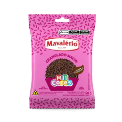 Granulado Macio Sabor Chocolate 120g Mil Cores Mavalério