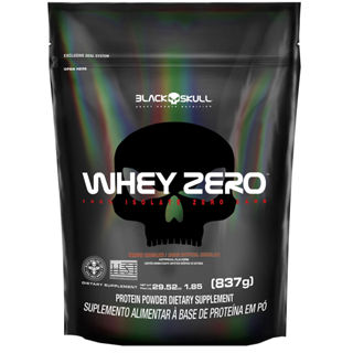 Whey Zero (Whey Protein Isolado) - Refil 837g - Black Skull em Oferta na Shopee
