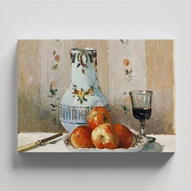 Quadro Canvas Still Life with Apples and Pitcher Borda Infinita 60x90cm