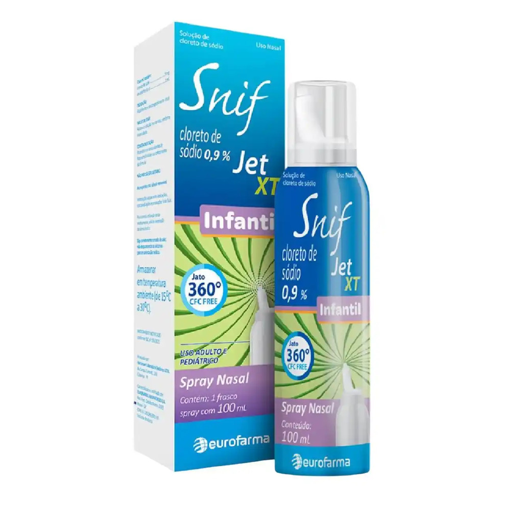 Cloreto Sódio Snif Jet Xt 0,9% INFANTIL Jato Contínuo 100ml