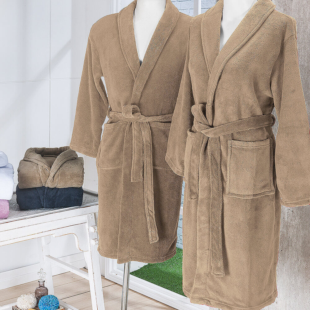 Roupão de Microfibra Fleece Tamanho M - Andreza