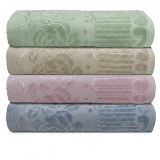 Jogo/Kit 4 Toalhas de Banho 100% Algodão Grande Aveludada Macia Alta Absorção Premium Super Luxo em Oferta na Shopee