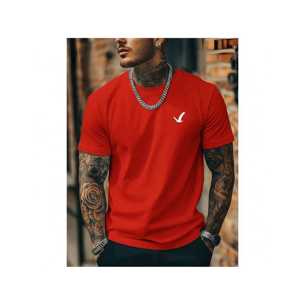 Camiseta Masculina de Aguia Camisa 100% Algodao tendencia basica Nacional