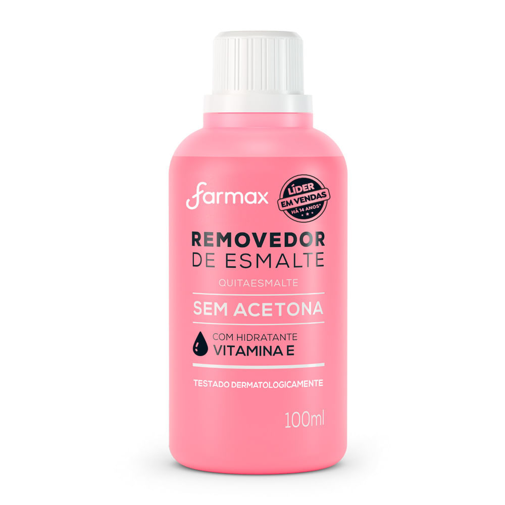 Removedor de Esmalte Farmax com 100ml em Oferta na Shopee