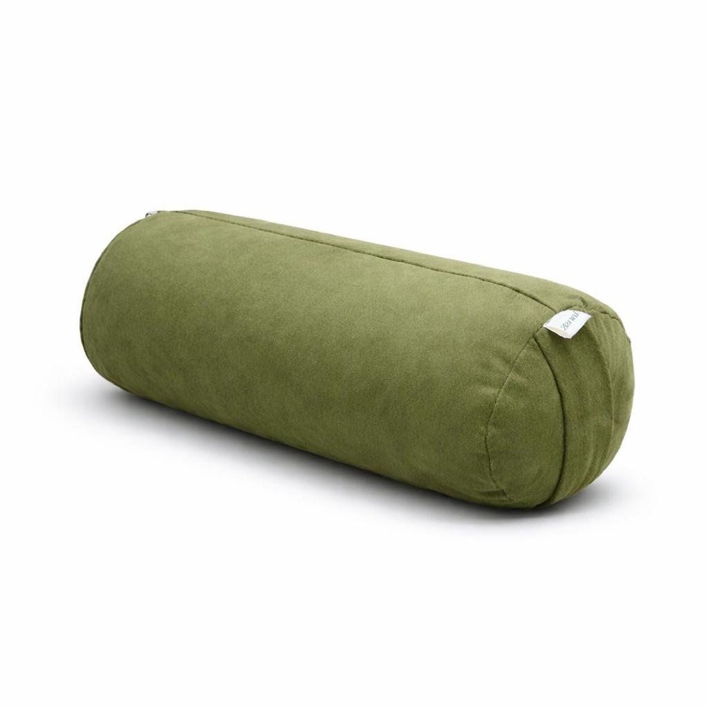 Imagem Mini Bolster Relaxamento Yoga Pilates Verde 38x14cm Zenai