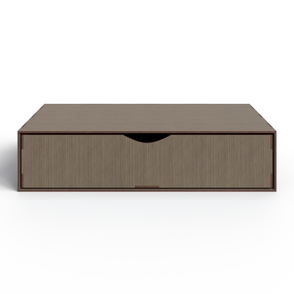 Base Monitor Organizador Folha A4 Arquivo Caixa 1 Gaveta Base Para Monitor Escritório Mdf