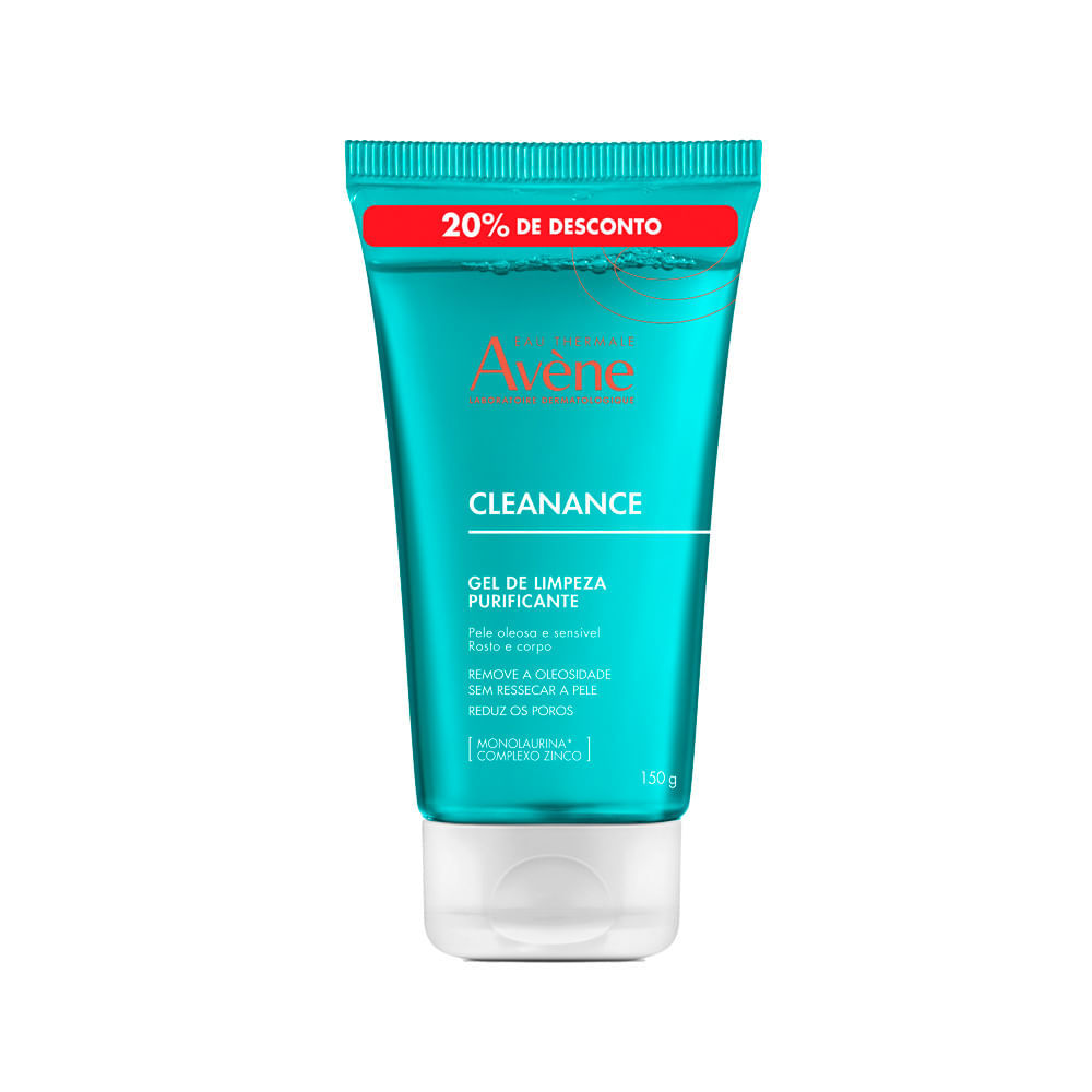 Gel de Limpeza Avene Cleanance Purificante 20% de Desconto 150g em Oferta na Shopee