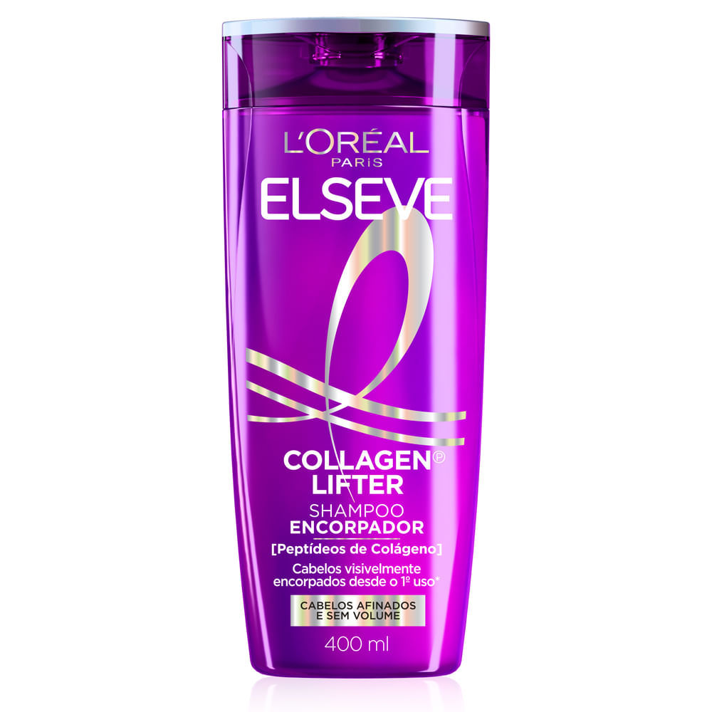Shampoo Encorpador Elseve L'Oréal Paris Collagen Lifter 400ml em Oferta na Shopee