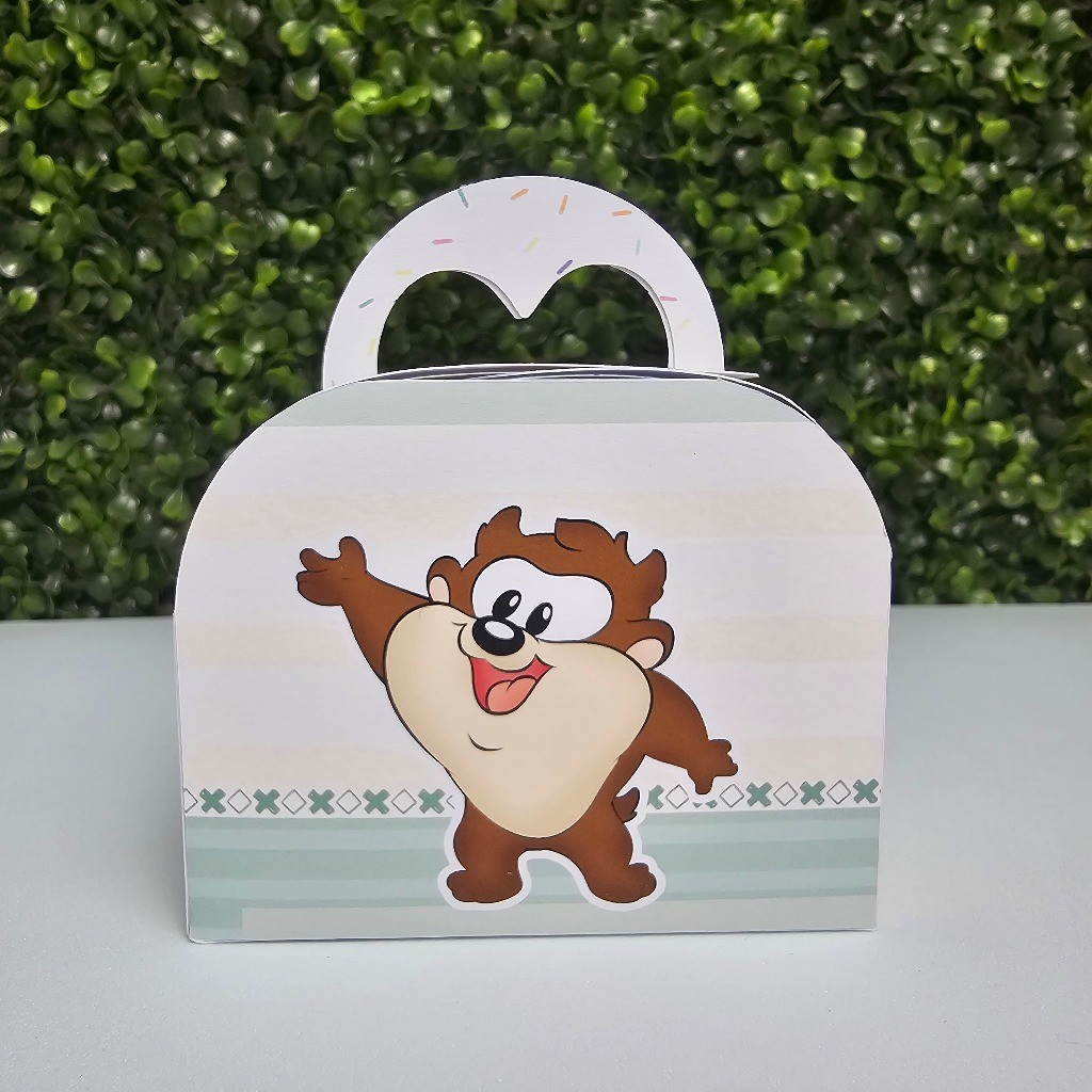 Caixa Maletinha BABY LOONEY TUNES VERDE  - Personalizados - Festa infantil - Aniversário - Lembrancinha