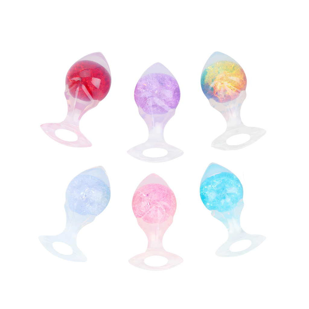 Plug Anal M Silicone Platina - 7,2 x 4cm - 6 Cores | YouVibe