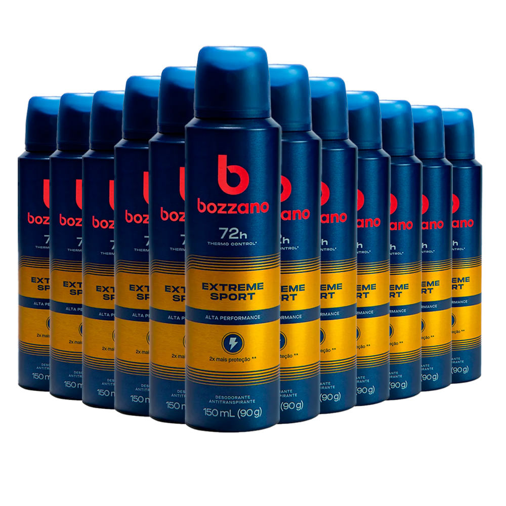 Kit Desodorante Aerosol Bozzano Extreme 90g - 12 unidades em Oferta na Shopee