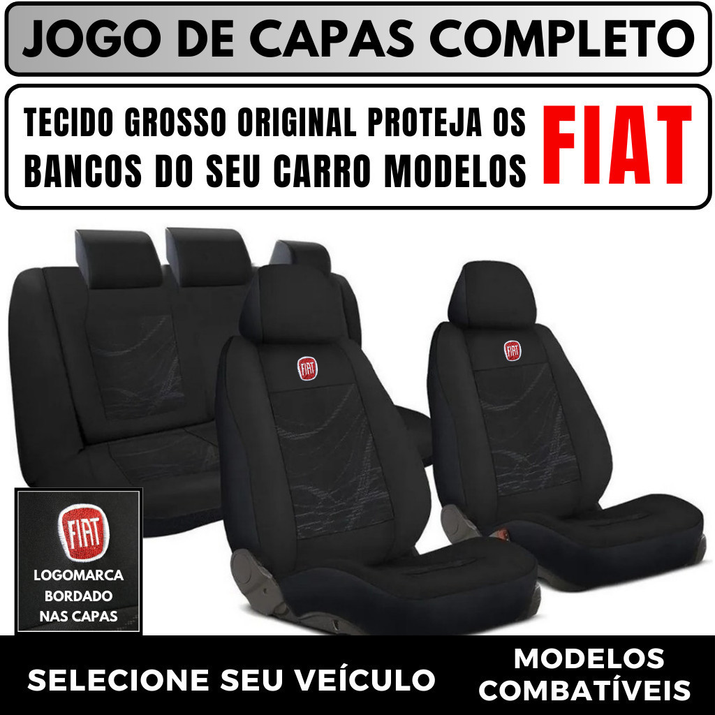 Capa De Banco Automotivo Fiat PALIO-UNO-SIENA-PUNTO Tecido Grosso Todos Os Modelos Fiat