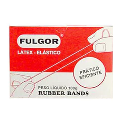 Elástico látex n18 amarelo caixa 100g Fulgor
