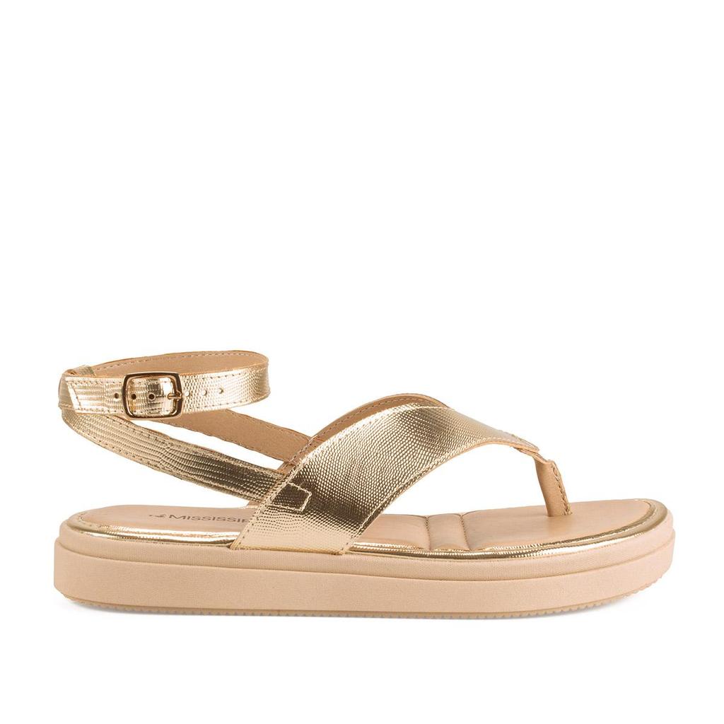 Sandália Mississipi Flatform Metalizada MB522