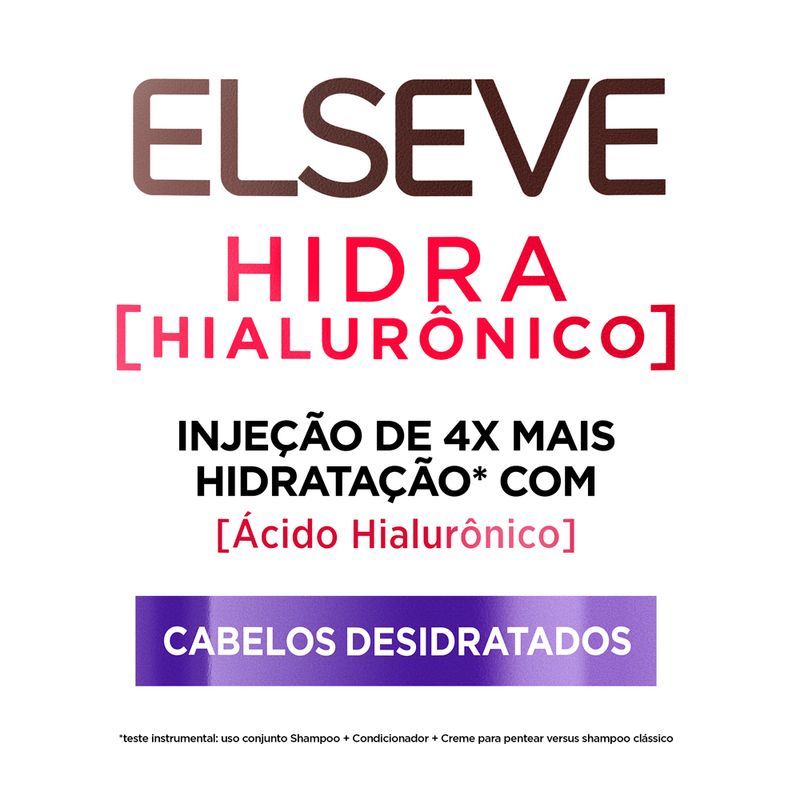 Kit Elseve Shampoo 375ml + Condicionador Hidra Hialurônico 170ml em Oferta na Shopee