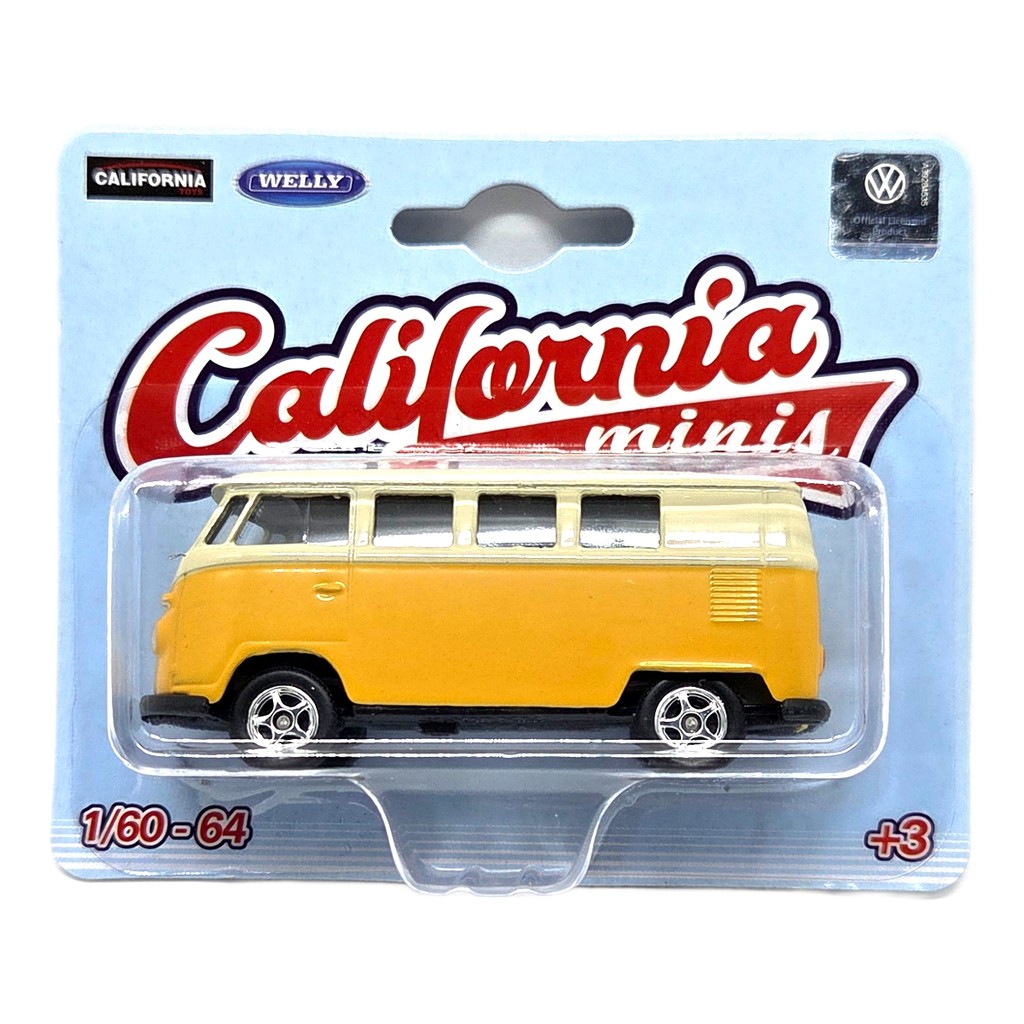 Miniatura 1:64 VW T1 Bus Kombi 1963 Amarela California Minis em Oferta na Shopee