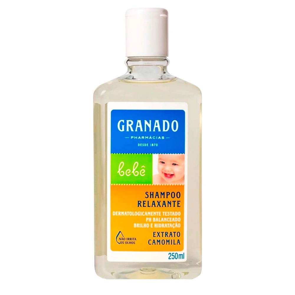 Shampoo Relaxante Granado Bebê Camomila 250ml em Oferta na Shopee