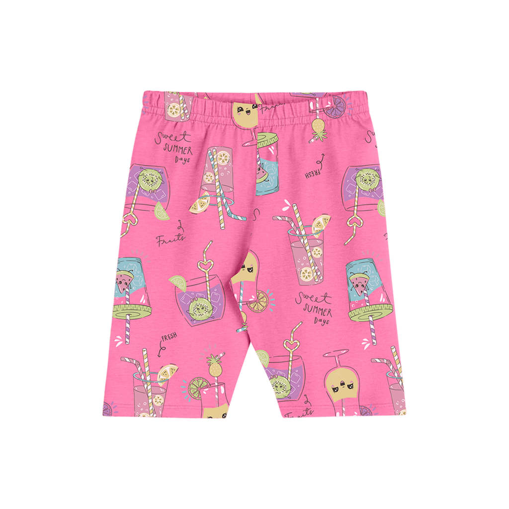Bermuda Ciclista Infantil Menina Delicada Elian Rosa em Oferta na Shopee