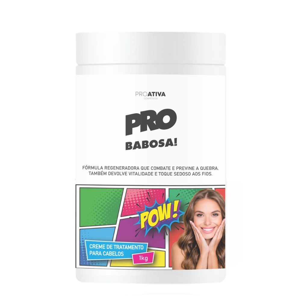 Creme de Tratamento Proativa Pro Babosa Pow 1kg em Oferta na Shopee