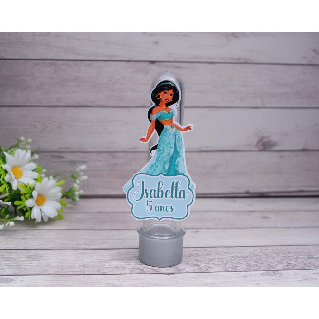 Aplique para Tubete PRINCESA JASMINE - Mimo Lembrancinha Personalizada Festa Música Meninas Princesas