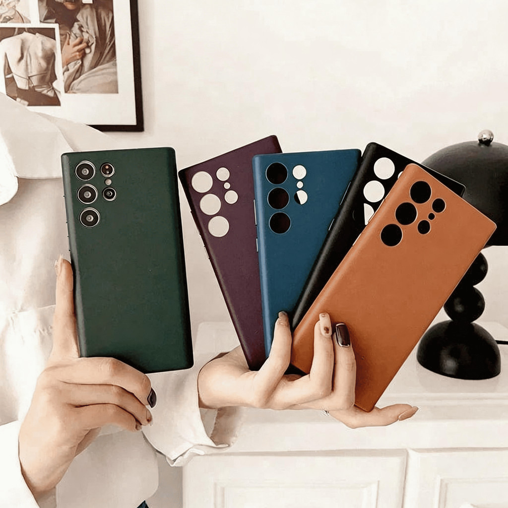 Capa para S26 S26 Ultra S25 S25 Ultra S24 S24 Plus S24 Ultra S23 S23 Ultra Couro Premium com MagSafe em Oferta na Shopee