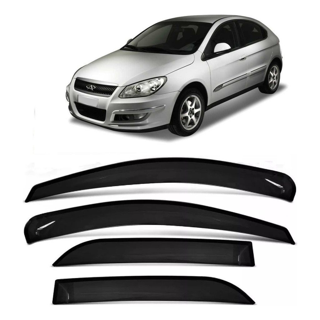 Calha Defletor Chuva Fume Chery Cielo Hatch 2013 2014 2015