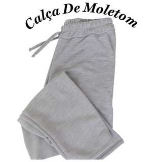Calça de Moletom Unissex Com Bolso Lateral